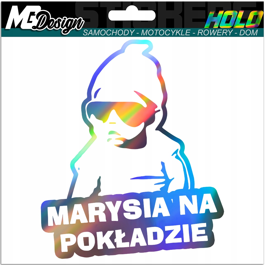 

Marysia Na Pokładzie naklejka na szybę Hologram