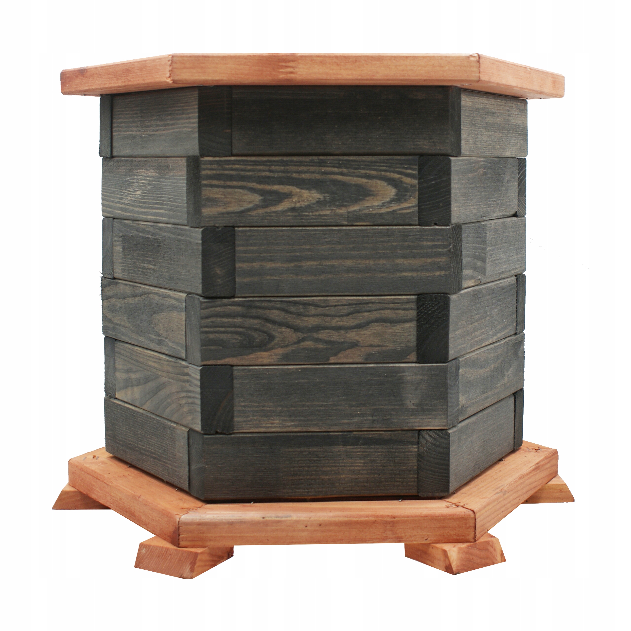 

Donica na kwiaty ogrodowe kwietnik antracyt tik