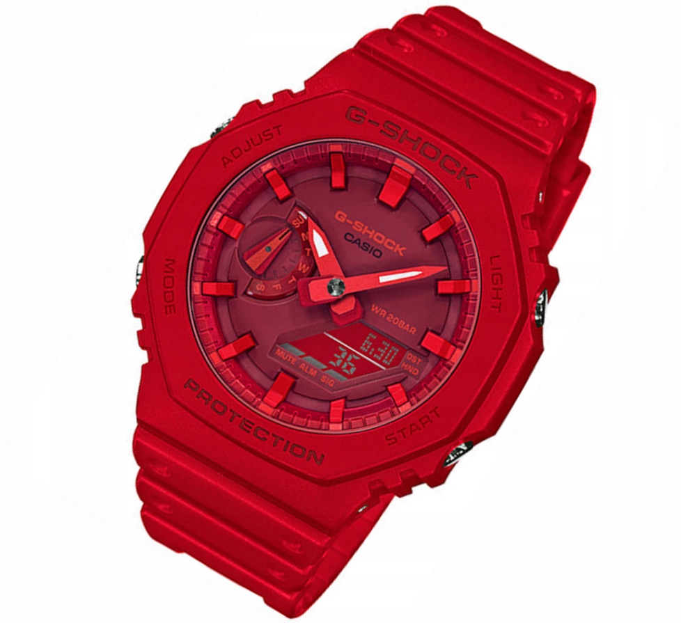 Červené sportovní pánské hodinky Casio G-shock GA-2100 +Box Gravírování bonus