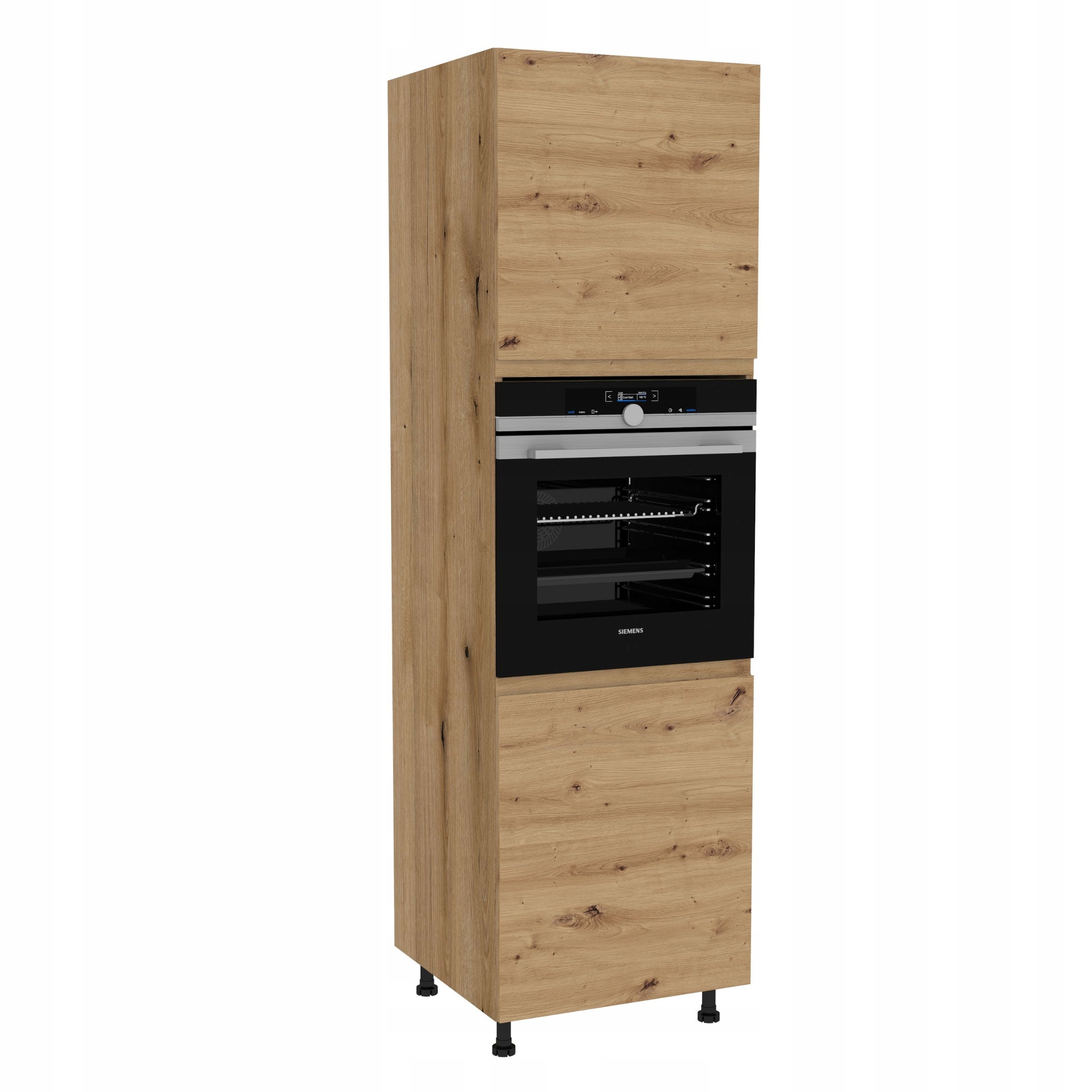 Skříňka pod troubu 60/197 Frezo Dub Evoke přední Bezúchytkový Dub Artisan