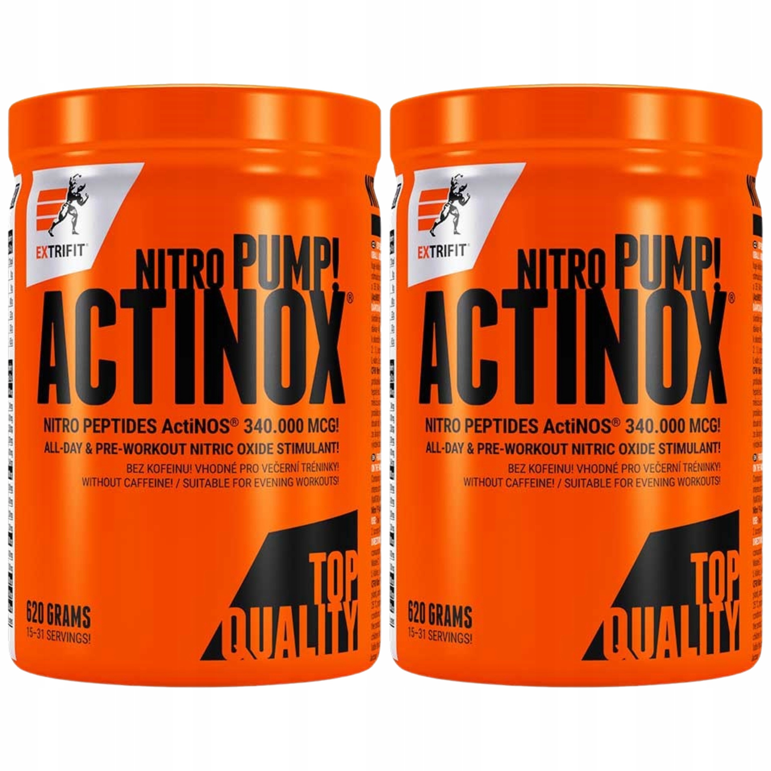 2x Actinox svalová pumpa nitropeptidy glutamin Bcaa Extrifit 620 g