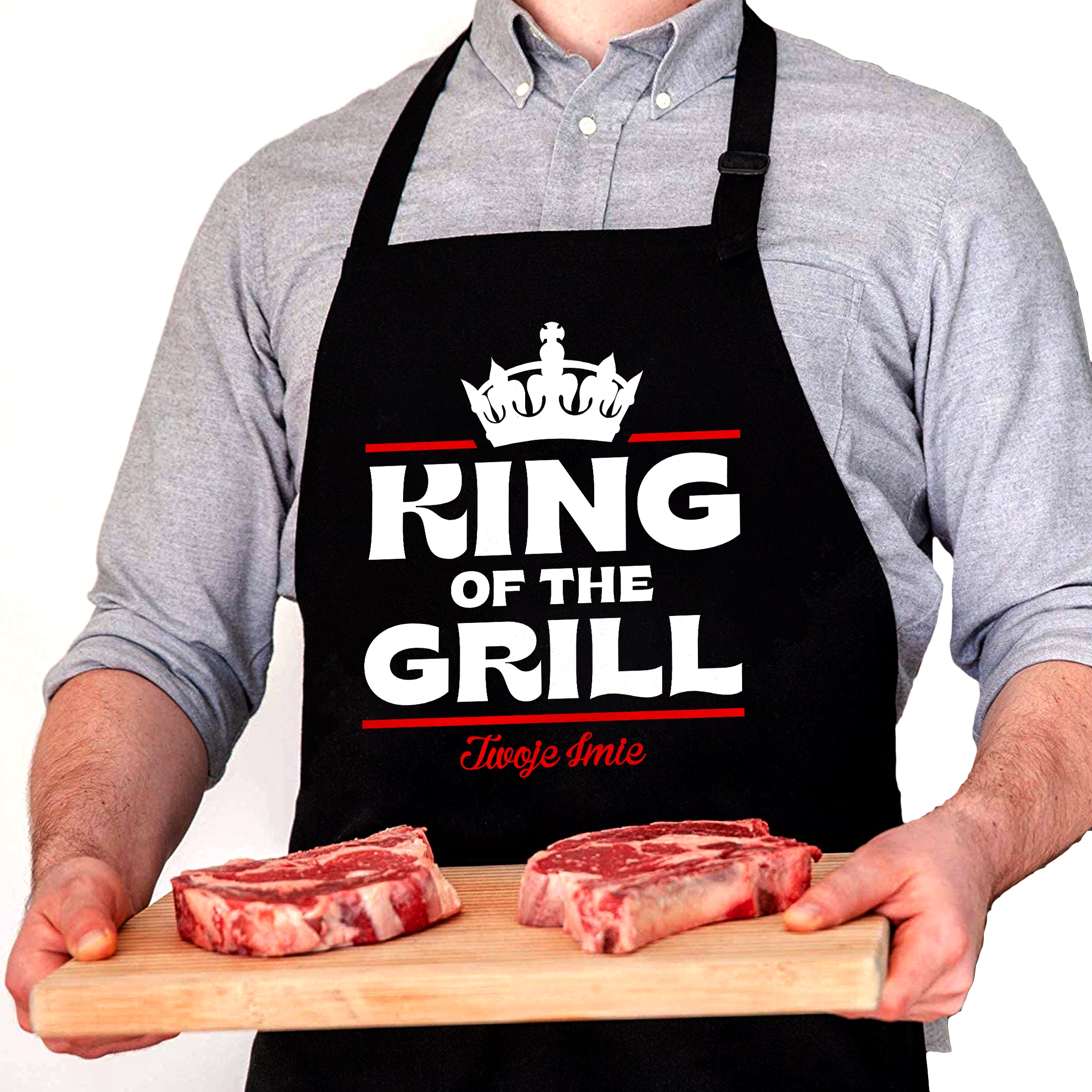 

Fartuch Kuchenny na Grilla King of the Grill Imię