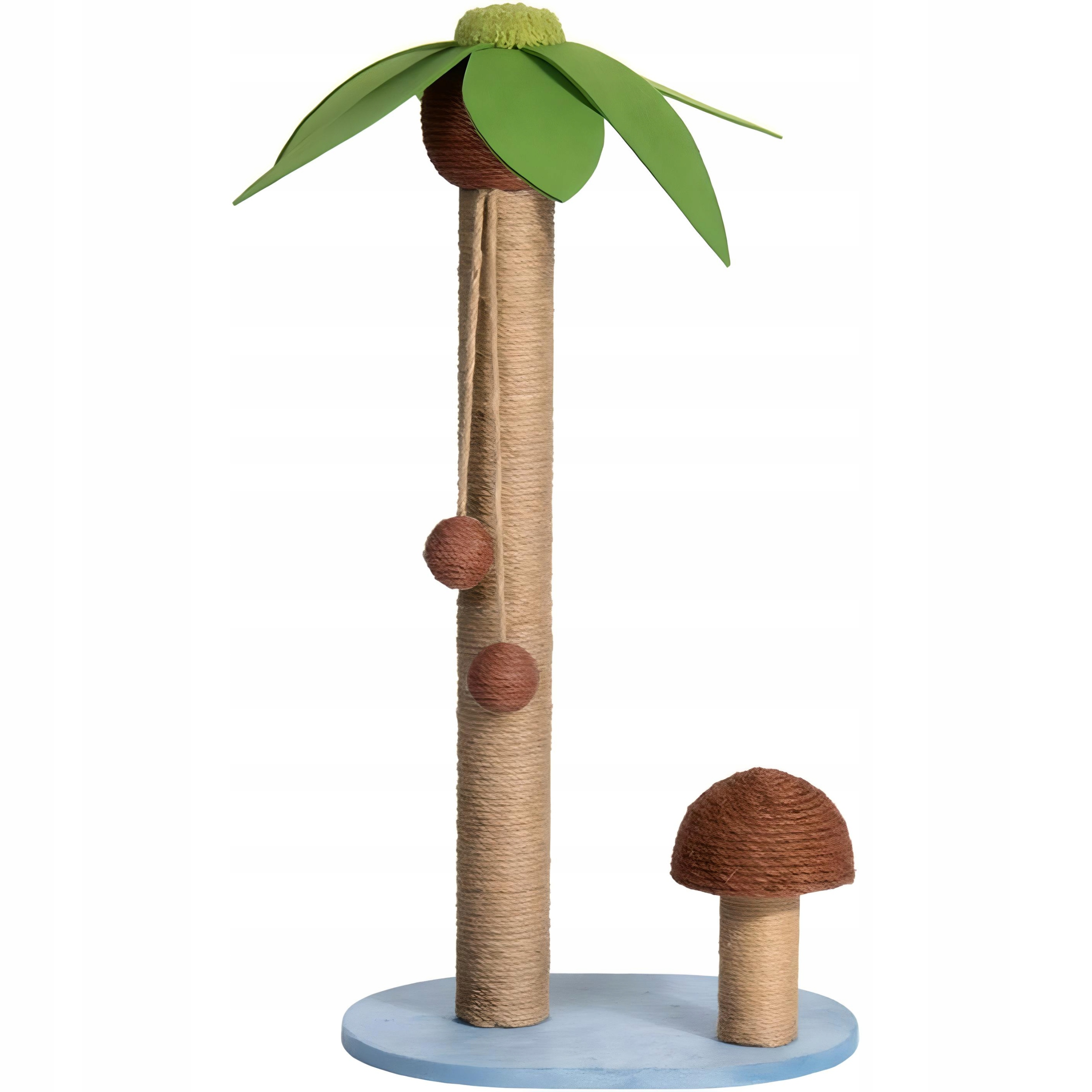 Levně Škrabadlo pro kočky Palma s míčky a houbičkou 73 cm