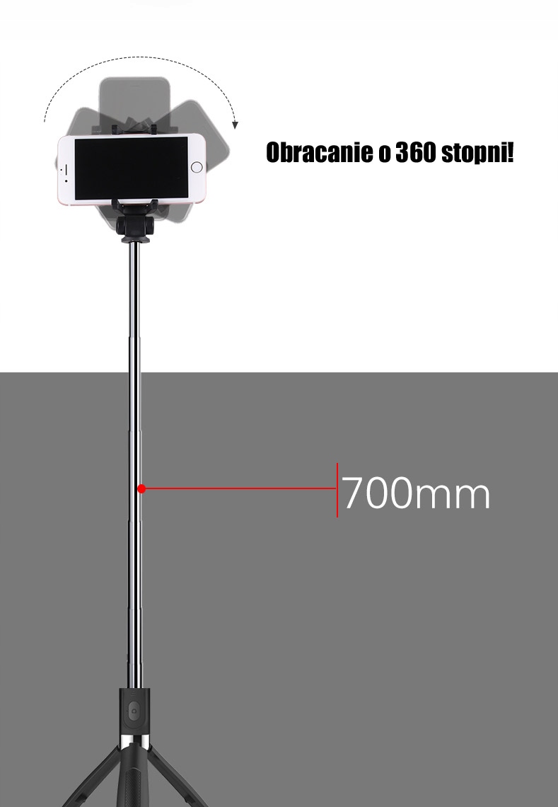 SELFIE STICK TRIPOD STATYW DO SAMSUNG XIAOMI APPLE Model L01