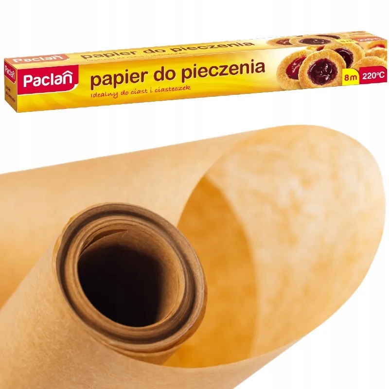 

Papier pergamin do pieczenia silikonowany 8m 1m