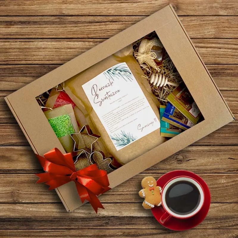 Levně Dárková Sada Vánoční perníčky, Med, Čaj