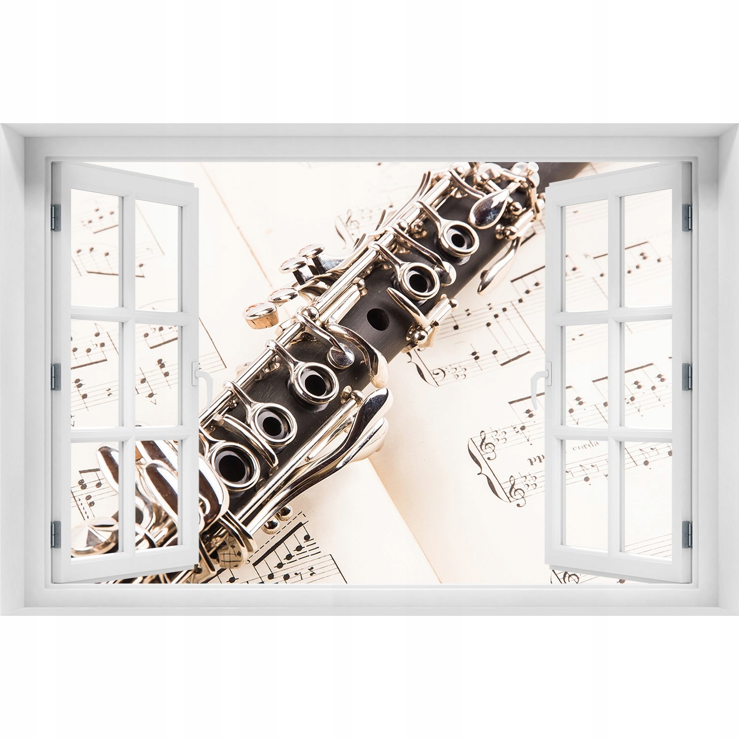 

Fotoobraz Naklejka 3D Okno Klarnet 120x80