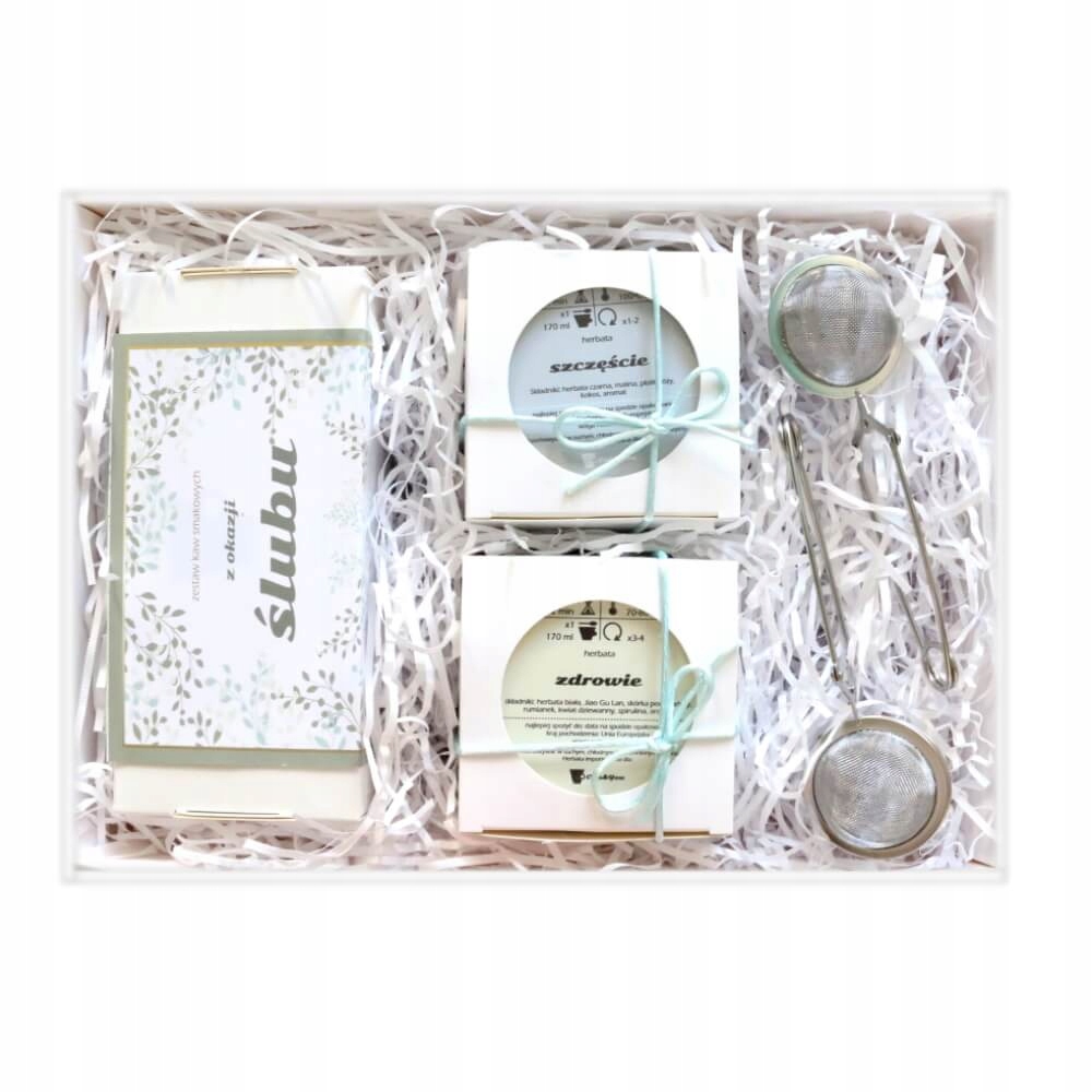 Levně Nejlepší dárek pro novomanžele Sada s aromatizovanou kávou a čajem