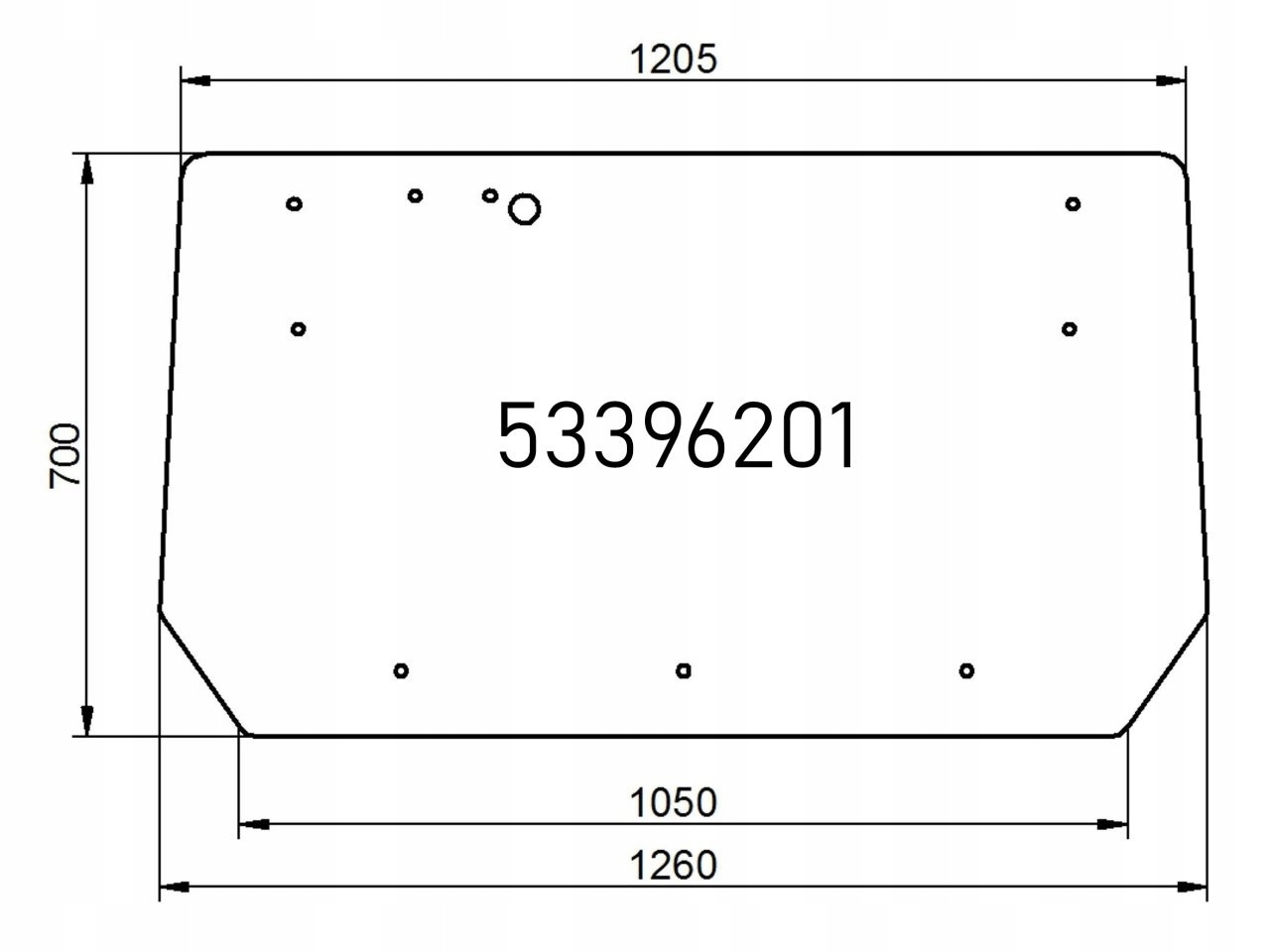 SZYBA TYLNA ZETOR PROXIMA 53369201