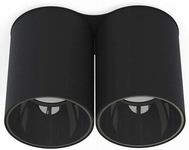 Stropná lampa Eye Tone čierna 2xGU10 IP20 Závesná lampa do izby do domu