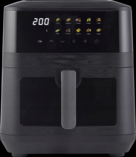 Frytkownica beztłuszczowa 7,7 l 2100 W 10 programów Touch Screen Czarny