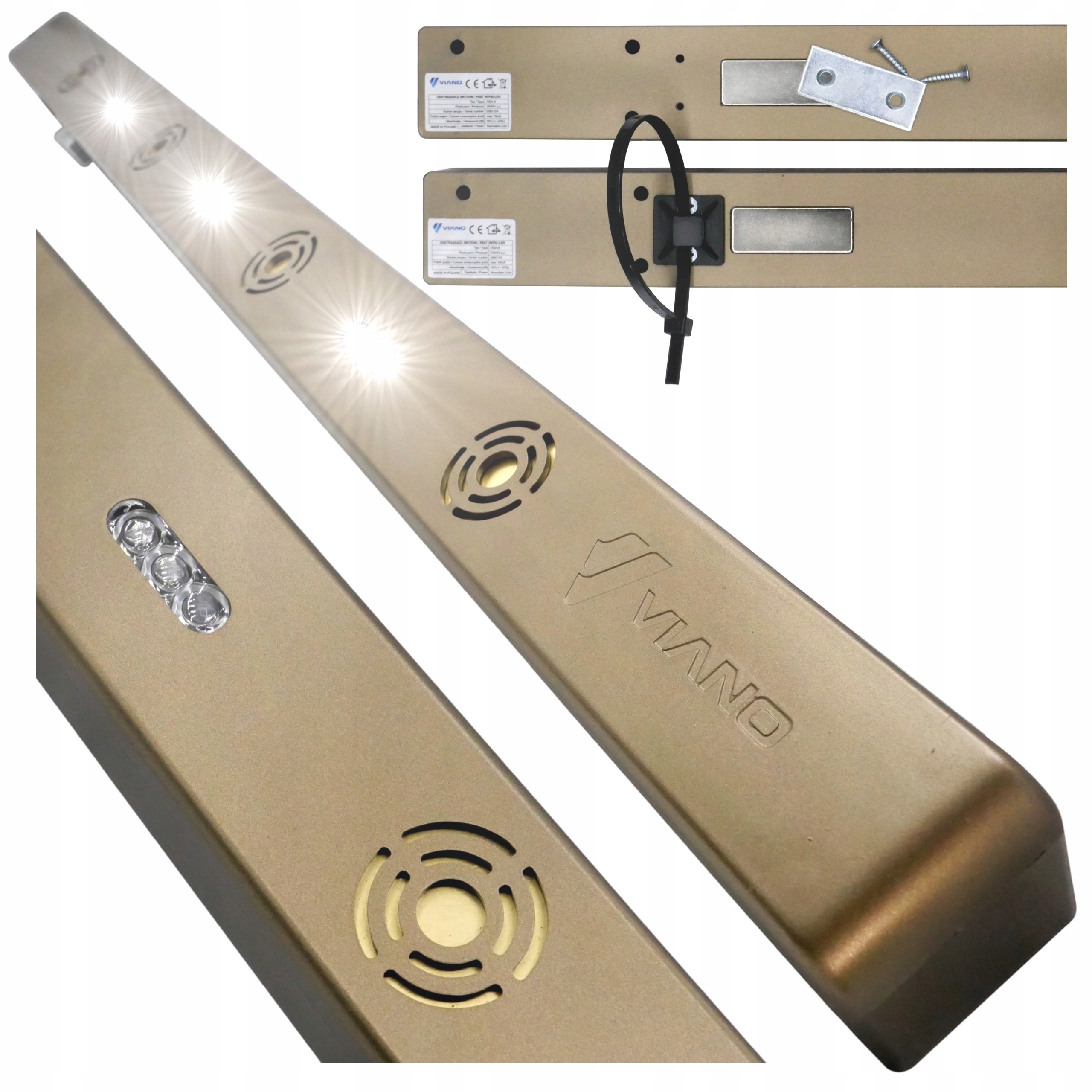 Bezprzewodowy Long Odstraszacz Kun Gryzoni Szczurów Myszy Na Kuny Gryzonie