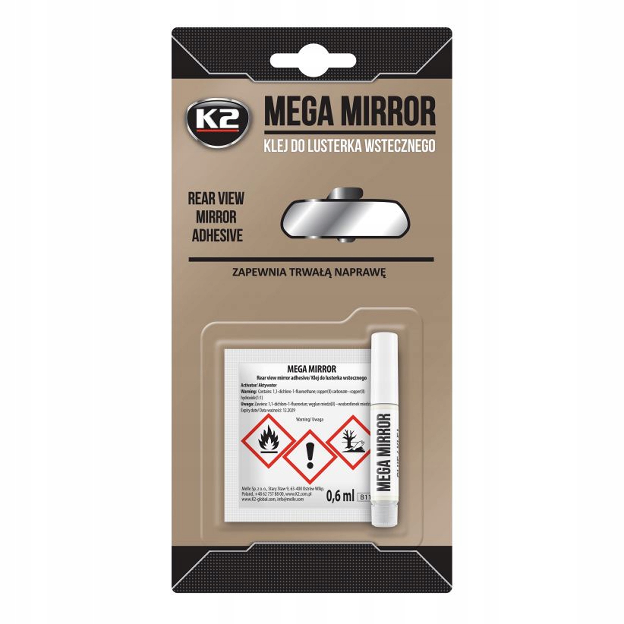 K2 Mirror Lepidlo na spätné zrkadlo 6 ml B110N
