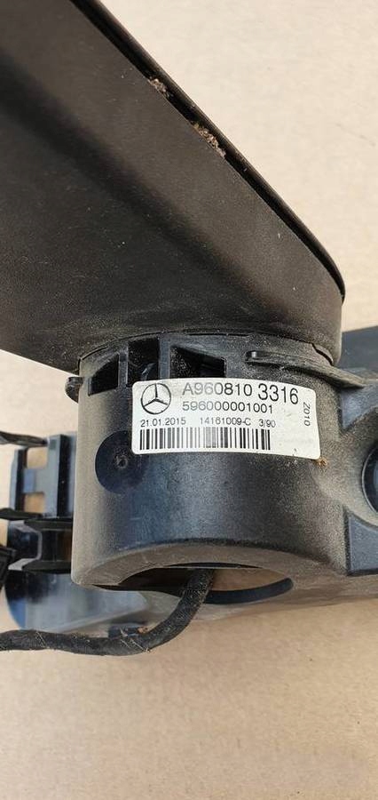 MERCEDES ACTROS MP4 LUSTRO LUSTERKO BIAŁE LEWE Strona zabudowy lewa