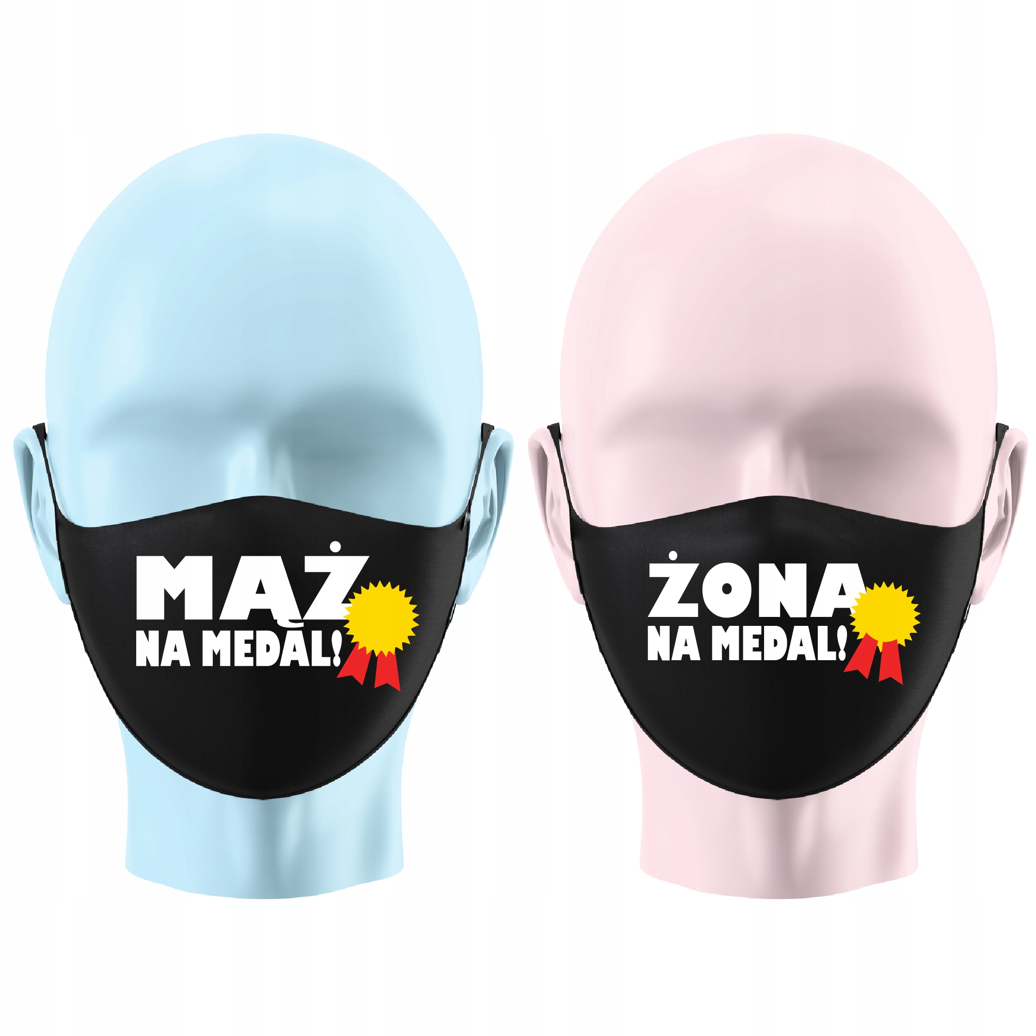 

Maseczka Prezent Na Walentynki Mąż I Żona Na Medal