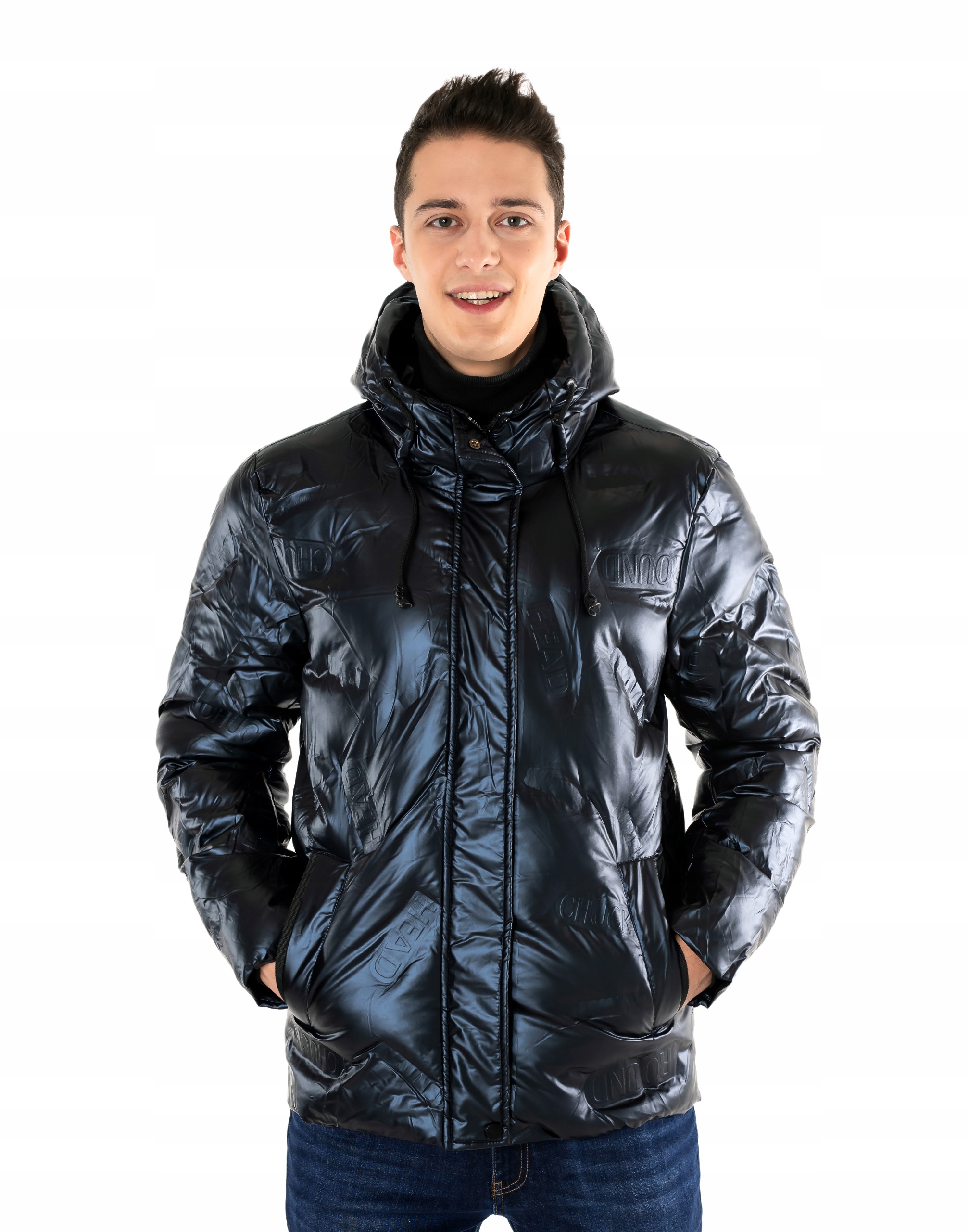 Teplá pánská zimní zateplená bunda 36015-02, velikost XL