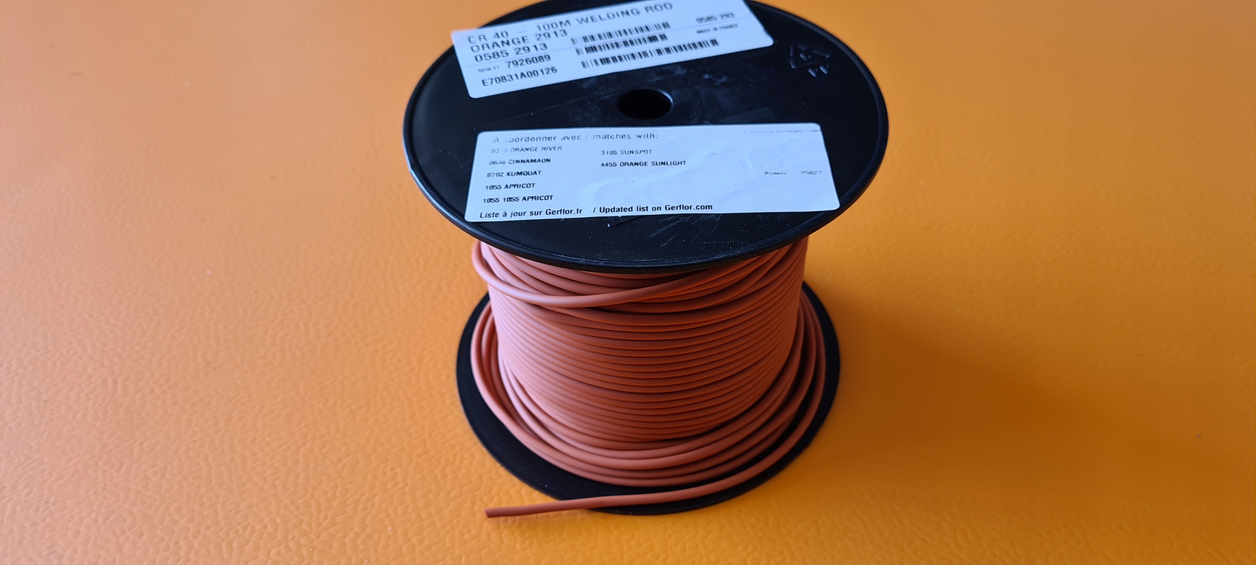 Pvc šnúra na zváranie oranžová Gerflor 2913