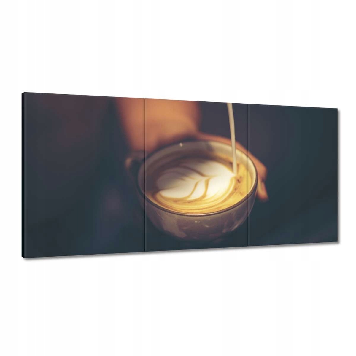Obrazy 180x90 Káva latte art kaviareň