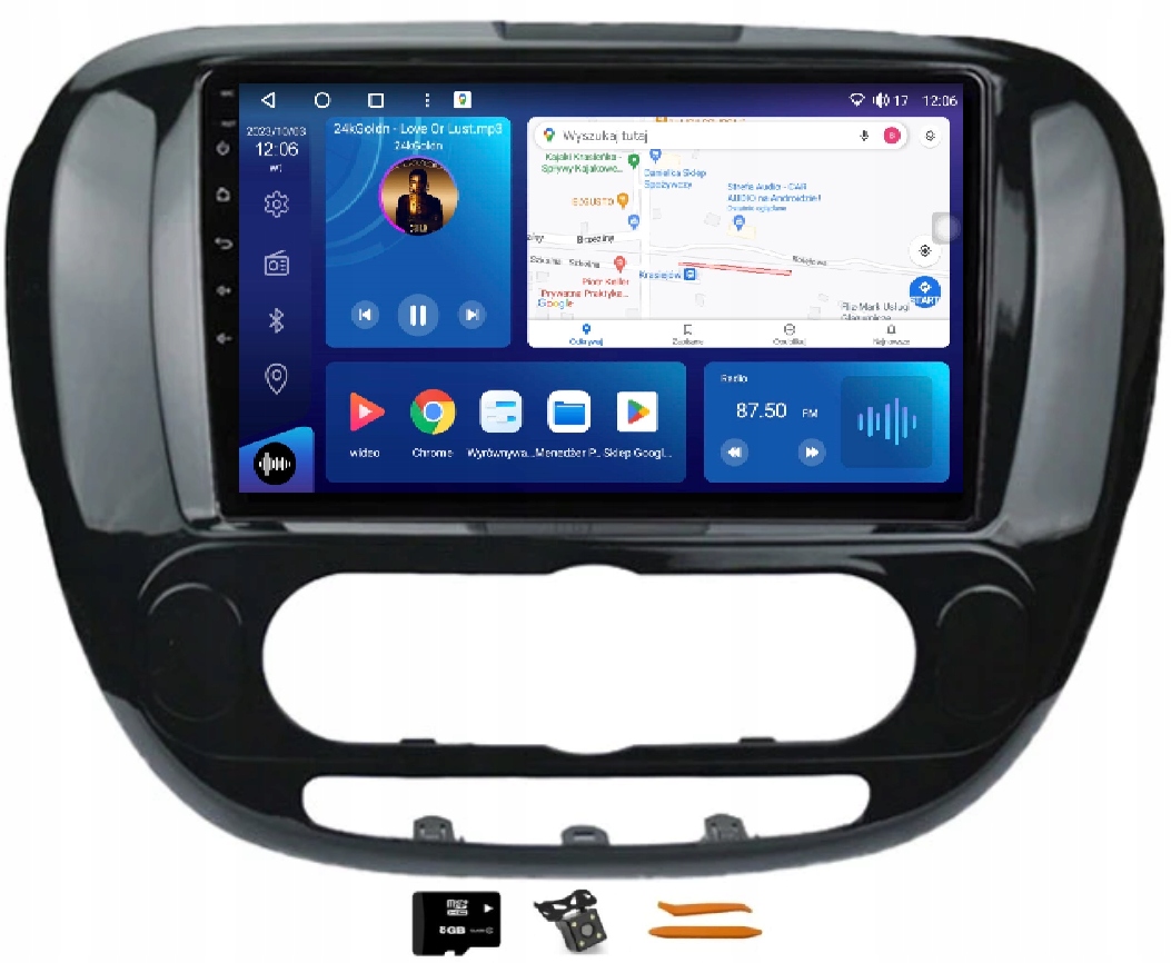 Rádio Android Navigácia M8120 Qled Carplay Lte Gps Kia Soul 2 II 14-19