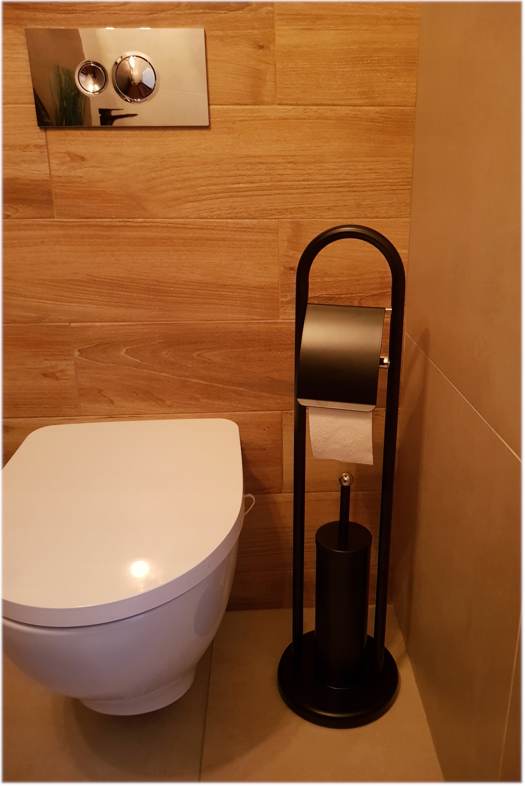 STOJAK WC NA PAPIER TOALETOWY CZARNY SZCZOTKA Kod producenta 1101