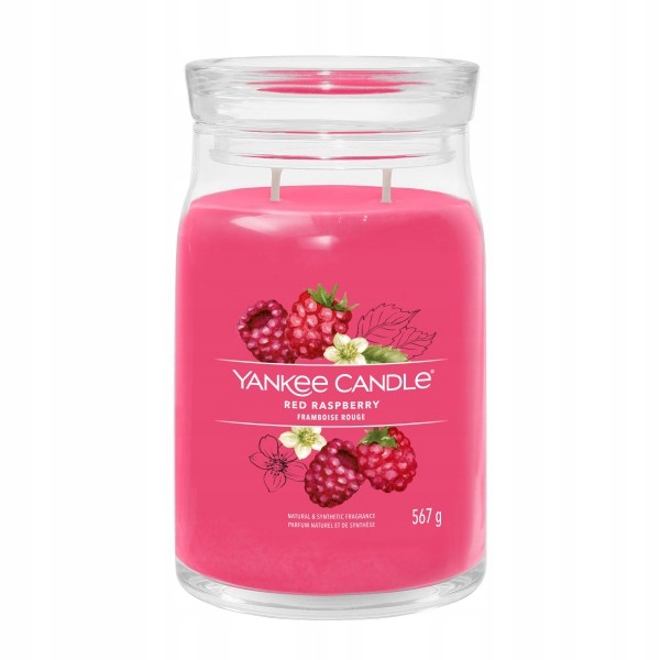 Yankee Candle Signature Red Raspberry velká vonná svíčka 567 g