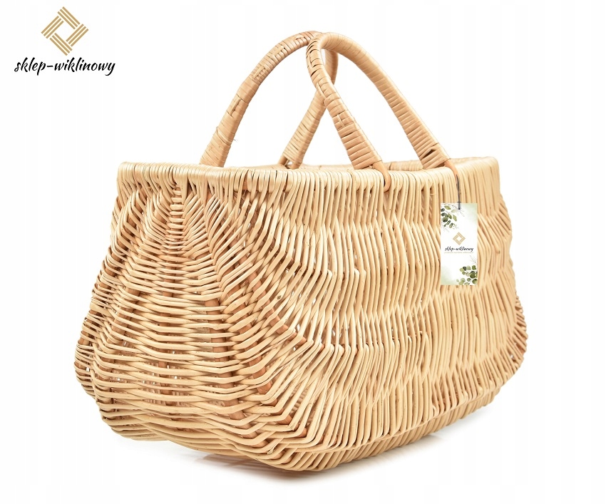 Polský Nákupní košík Proutěný košík Taška Piknik Eko Polská proutí