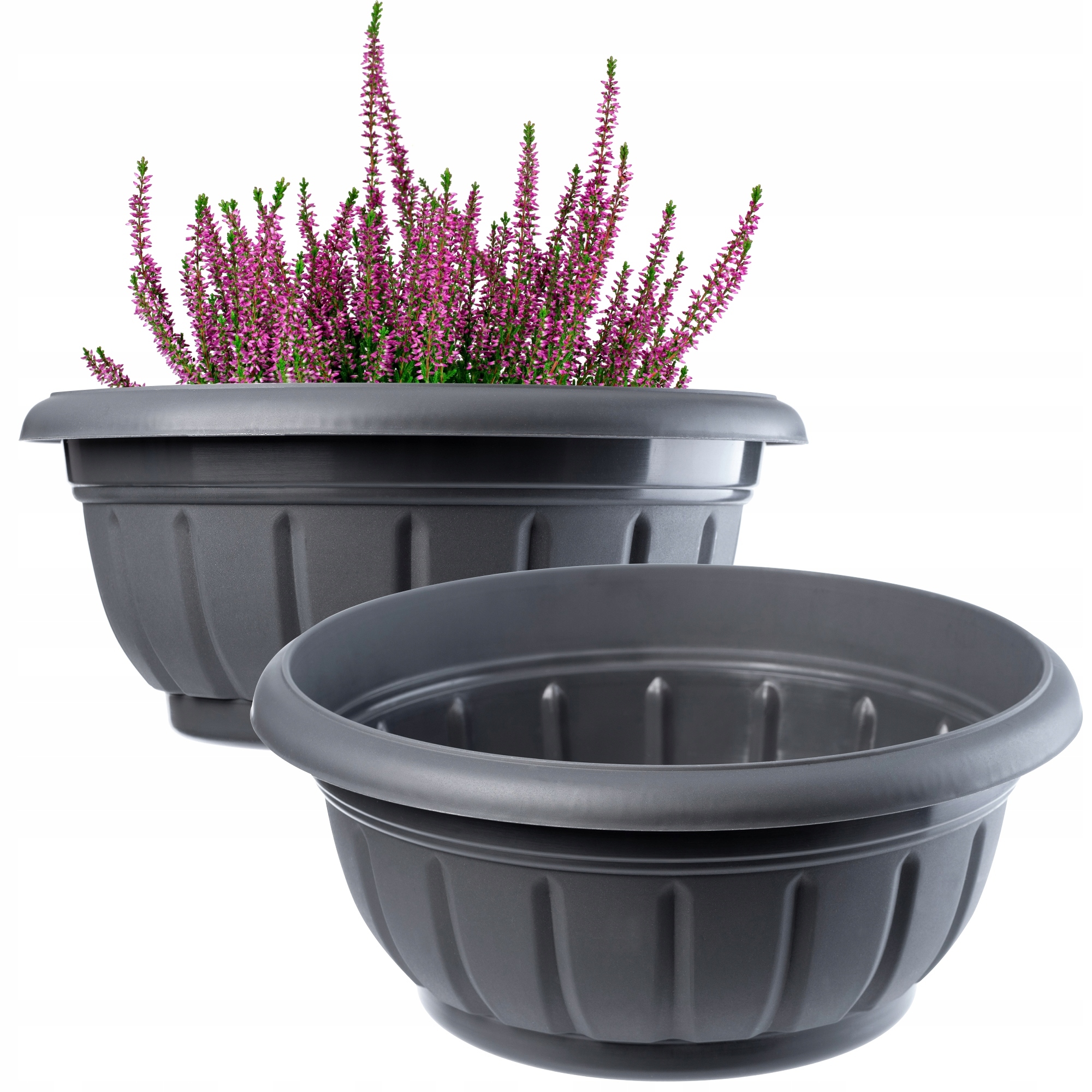 DONICZKA OSŁONKA MISA CMENTARZ GRÓB KWIATY PLASTIKOWA CMENTARNA 30cm 2szt