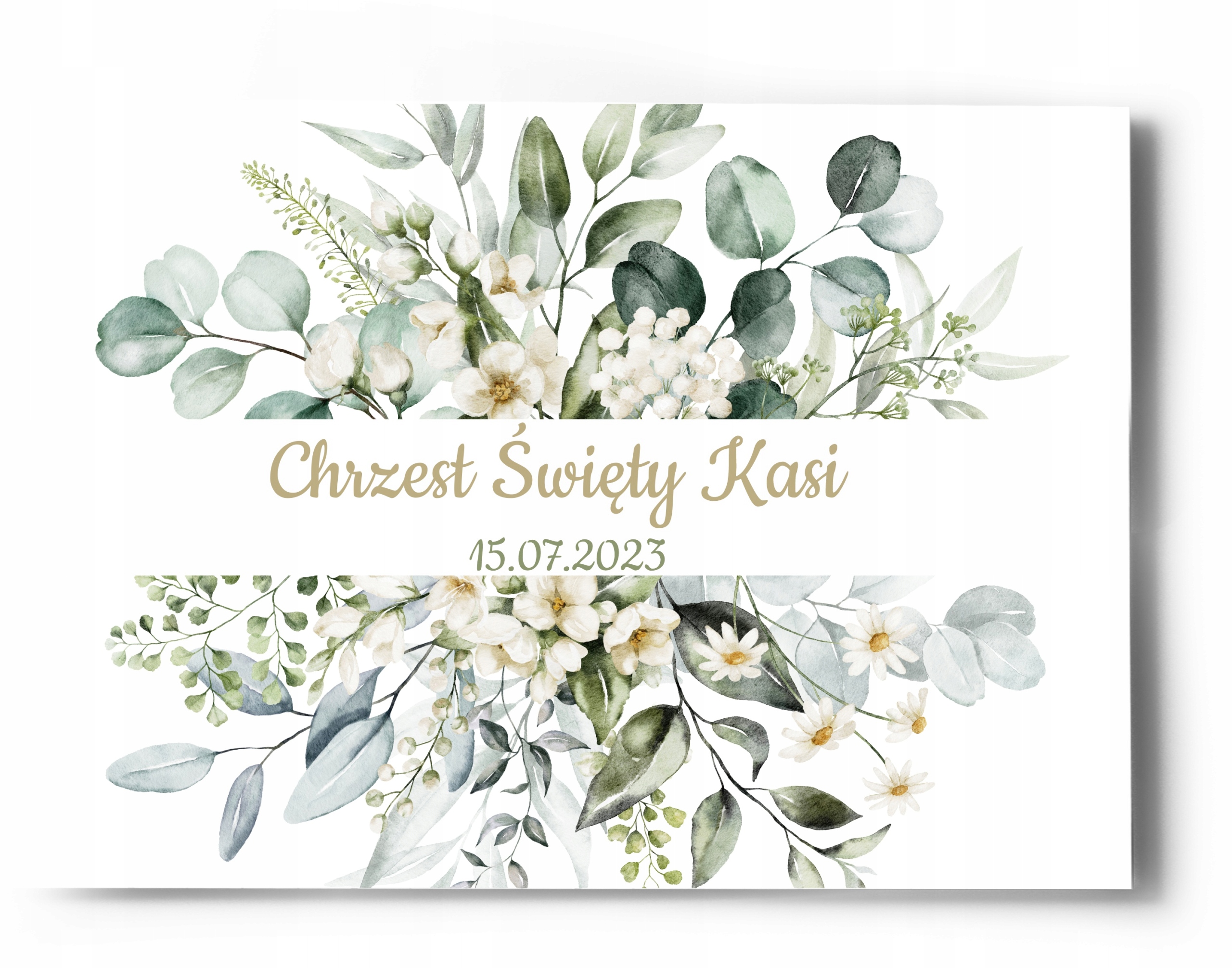 Plakat 50x70 personalizowane imię Chrzest Św. P211