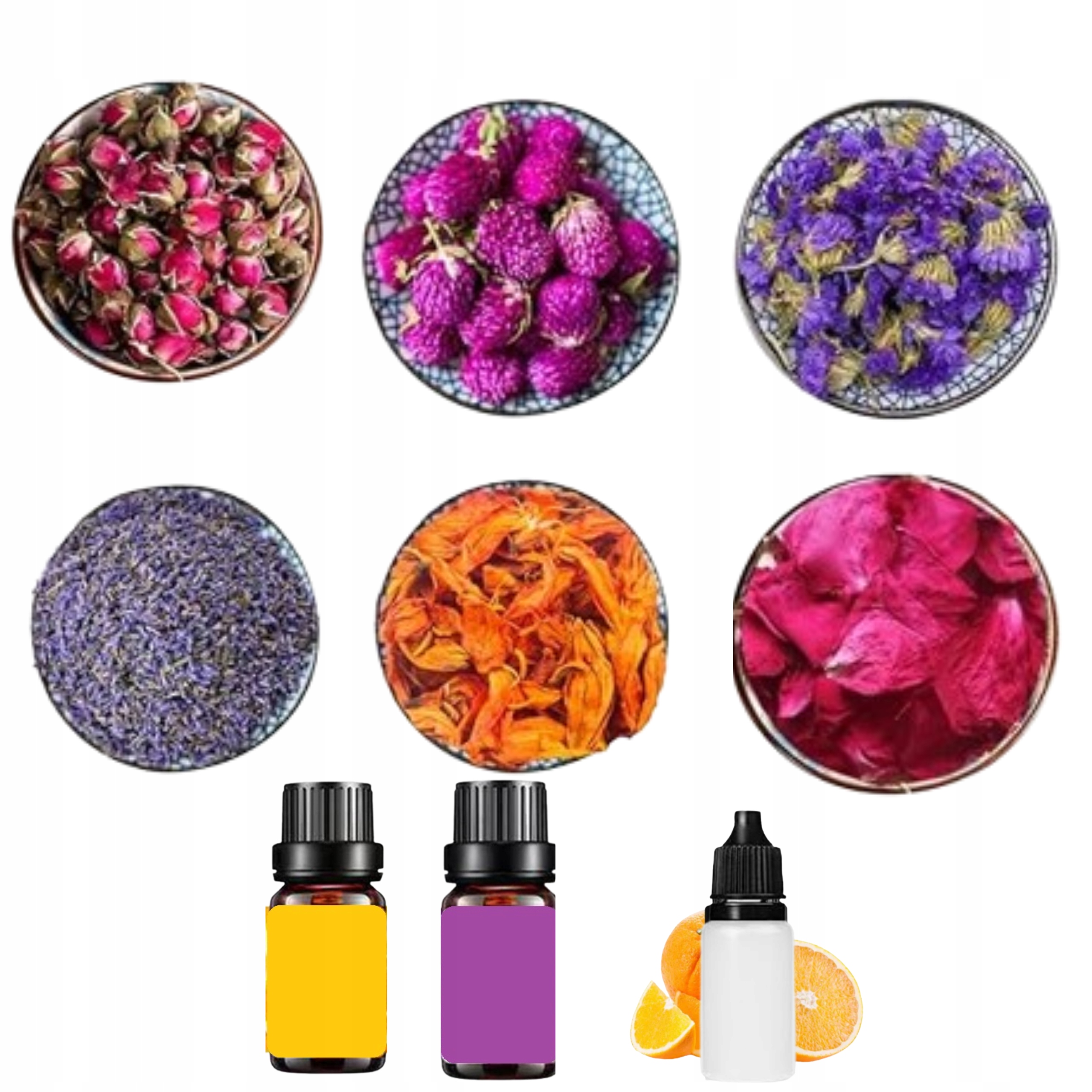 DUŻY ZESTAW DO ROBIENIA KUL KĄPIELOWYCH MUSUJĄCYCH SUSZONE KWIATY PREZENT Marka inna