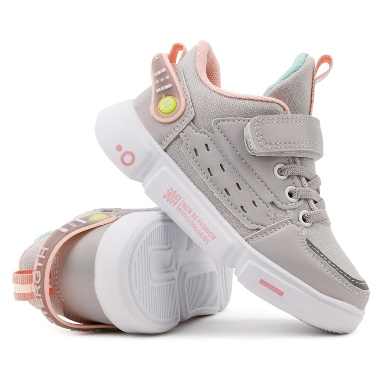 

Szare Buty Sportowe Dziecięce Sneakersy Lekkie