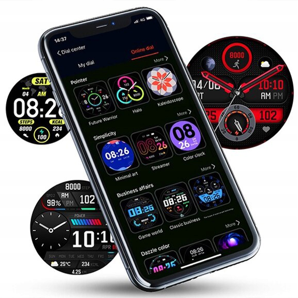 SPORTOWY ZEGAREK SMARTWATCH MĘSKI GPS PULS ROZMOWY POLSKIE MENU AMOLED Marka JG Smart
