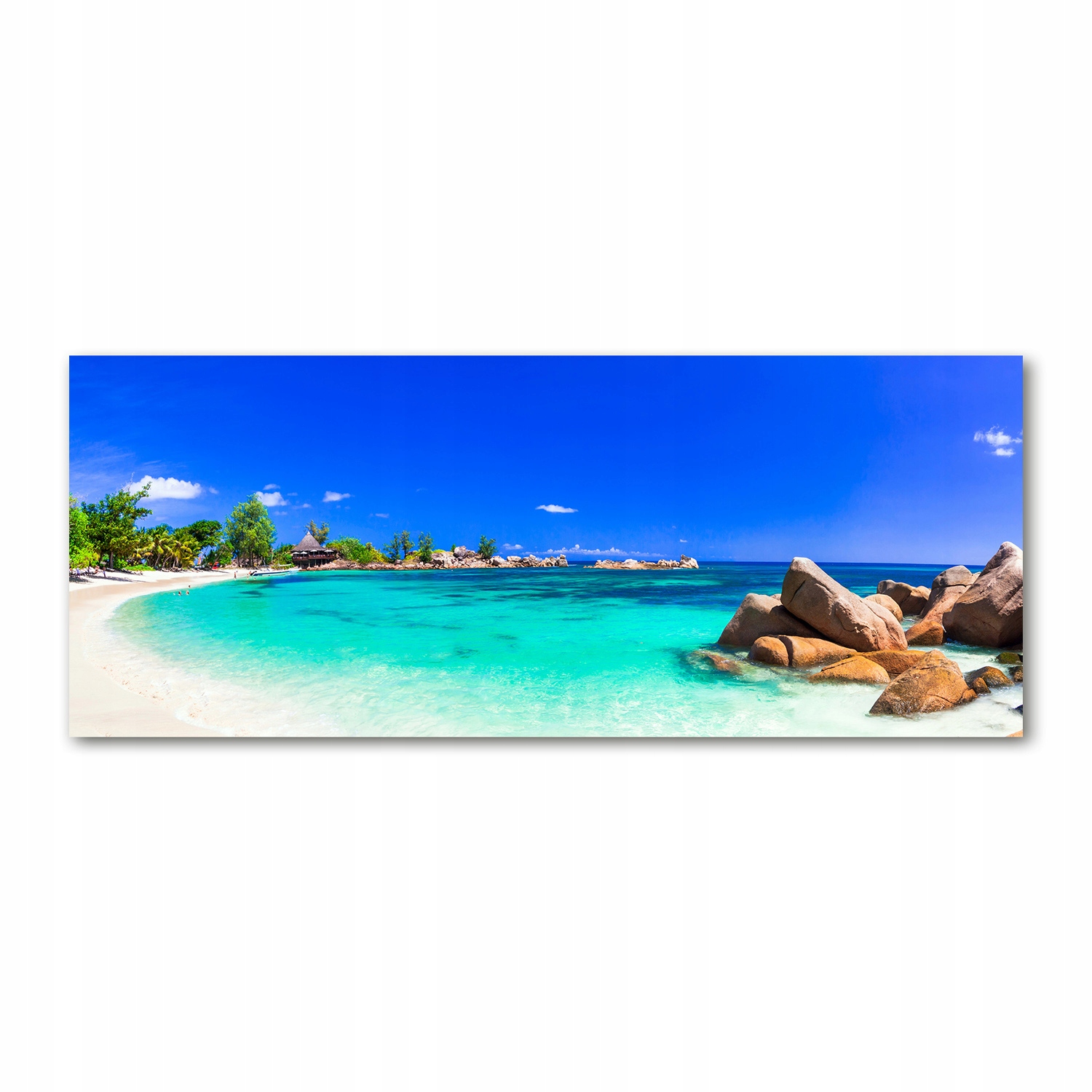 

Foto obraz akryl zdjęcie Plaża Seszele 125x50 cm