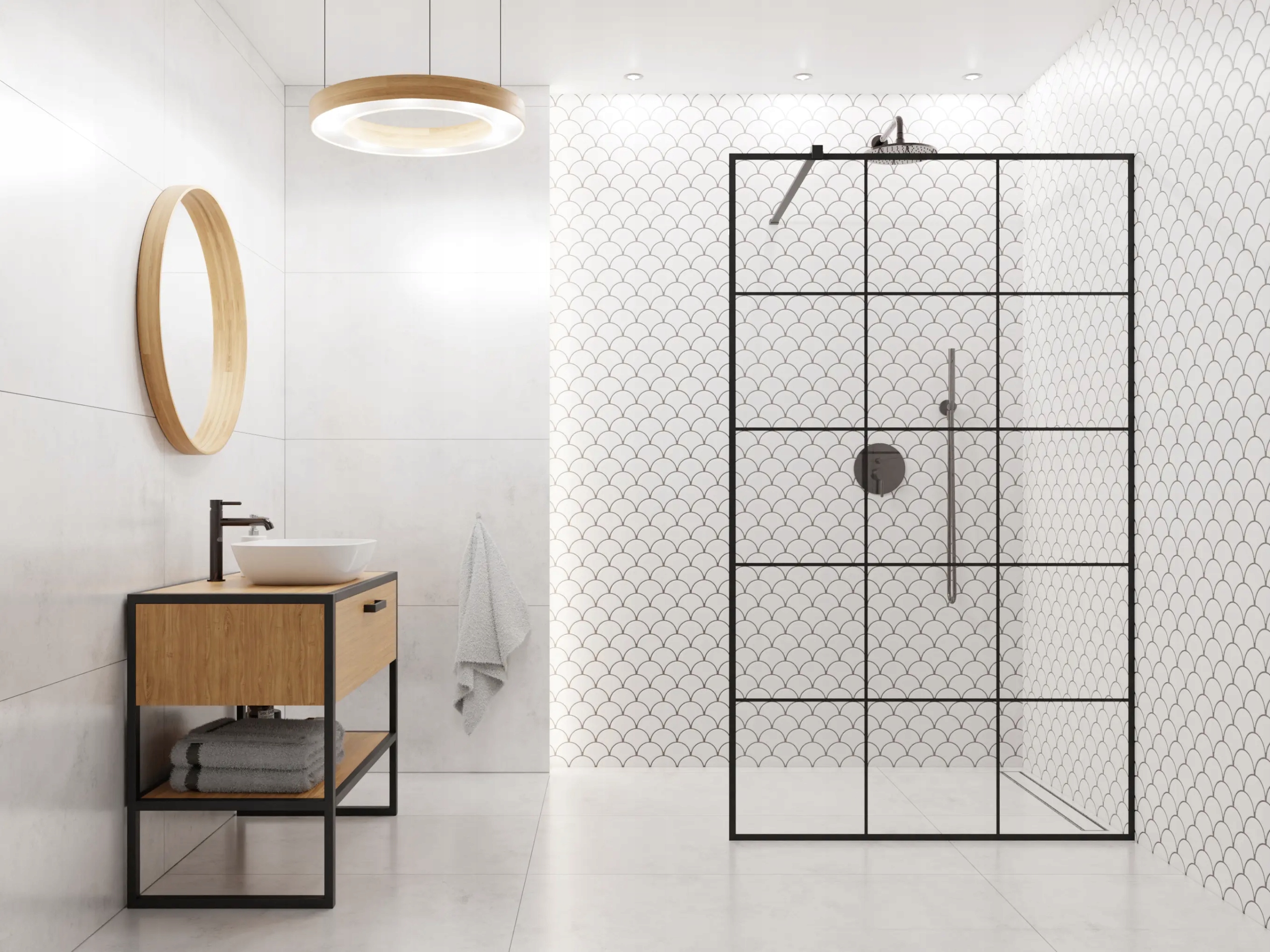 MOZAIKA CERAMICZNA FISH SCALE WHITE MAT BIAŁA Stan opakowania oryginalne