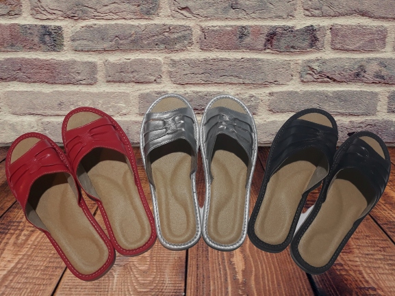 PANTOFLE KLAPKI PAPCIE LACZKI KAPCIE DAMSKIE*40*PL Wysokość niskie