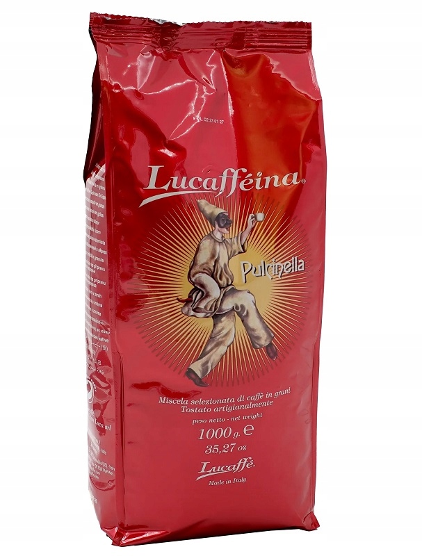 Kawa ziarnista Lucaffe Pulcinella 1kg Oryginalna Włoska