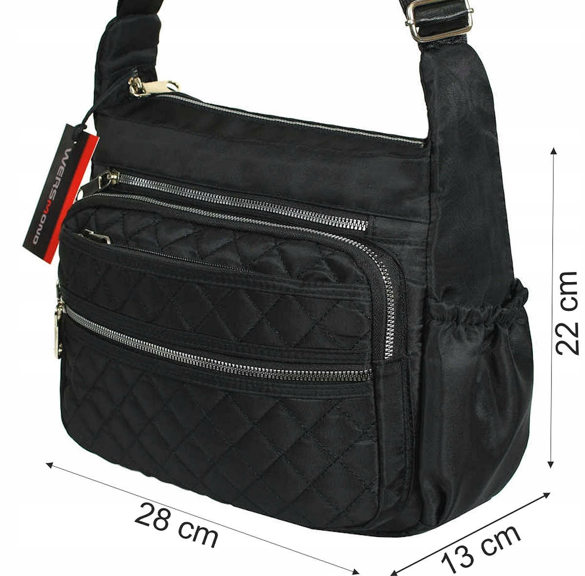 TOREBKA DAMSKA SPORTOWA torba z paskiem lekka Marka bez marki