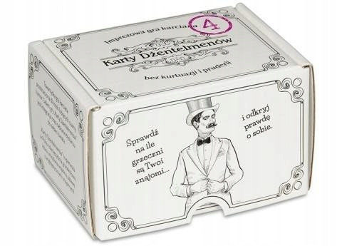 Karcianki dla dorosłych Karty Dżentelmenów 4 tradycyjna Gra karciana