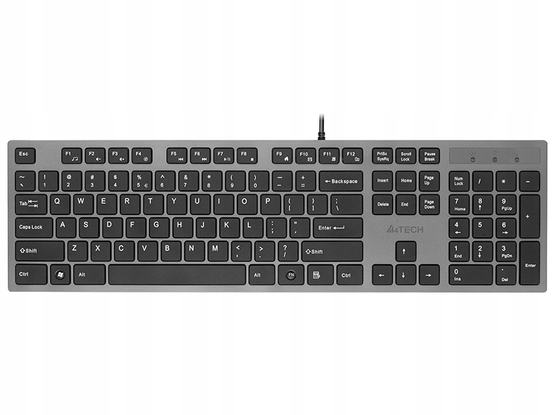 Klávesnice A4TECH KV-300H Šedá, 2 Usb porty