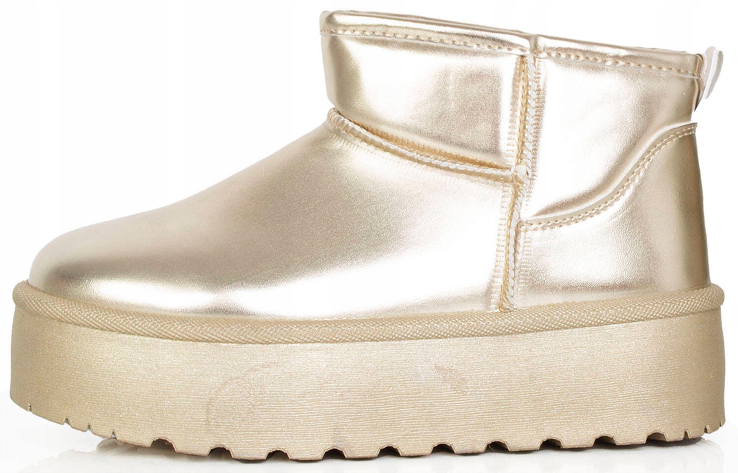 ŚNIEGOWCE ZŁOTE OCIEPLANE BOTKI PLATFORMA 38 Kolekcja jesień/zima