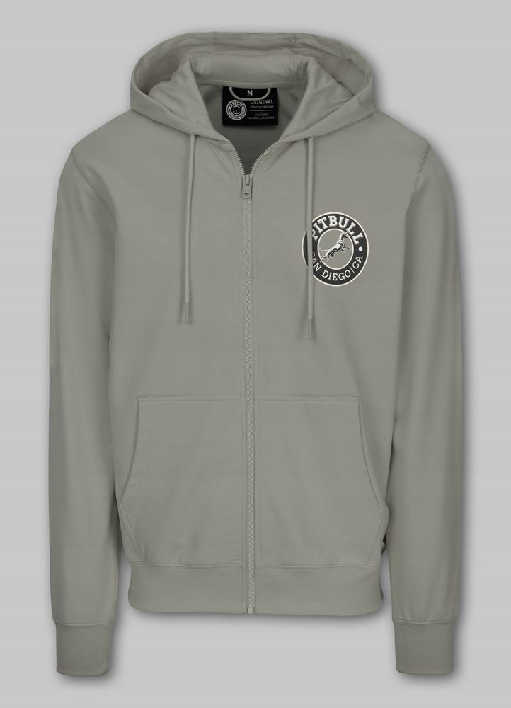 Pánská Rozepínací mikina s kapucí Pitbull Pohodlná s potiskem San Diego Ca