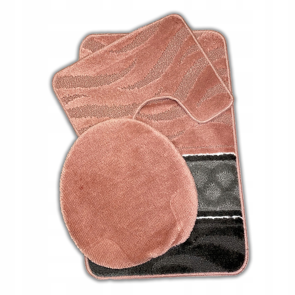 

Dywaniki Łazienkowe 3-CZĘŚCIOWE Podgumowane