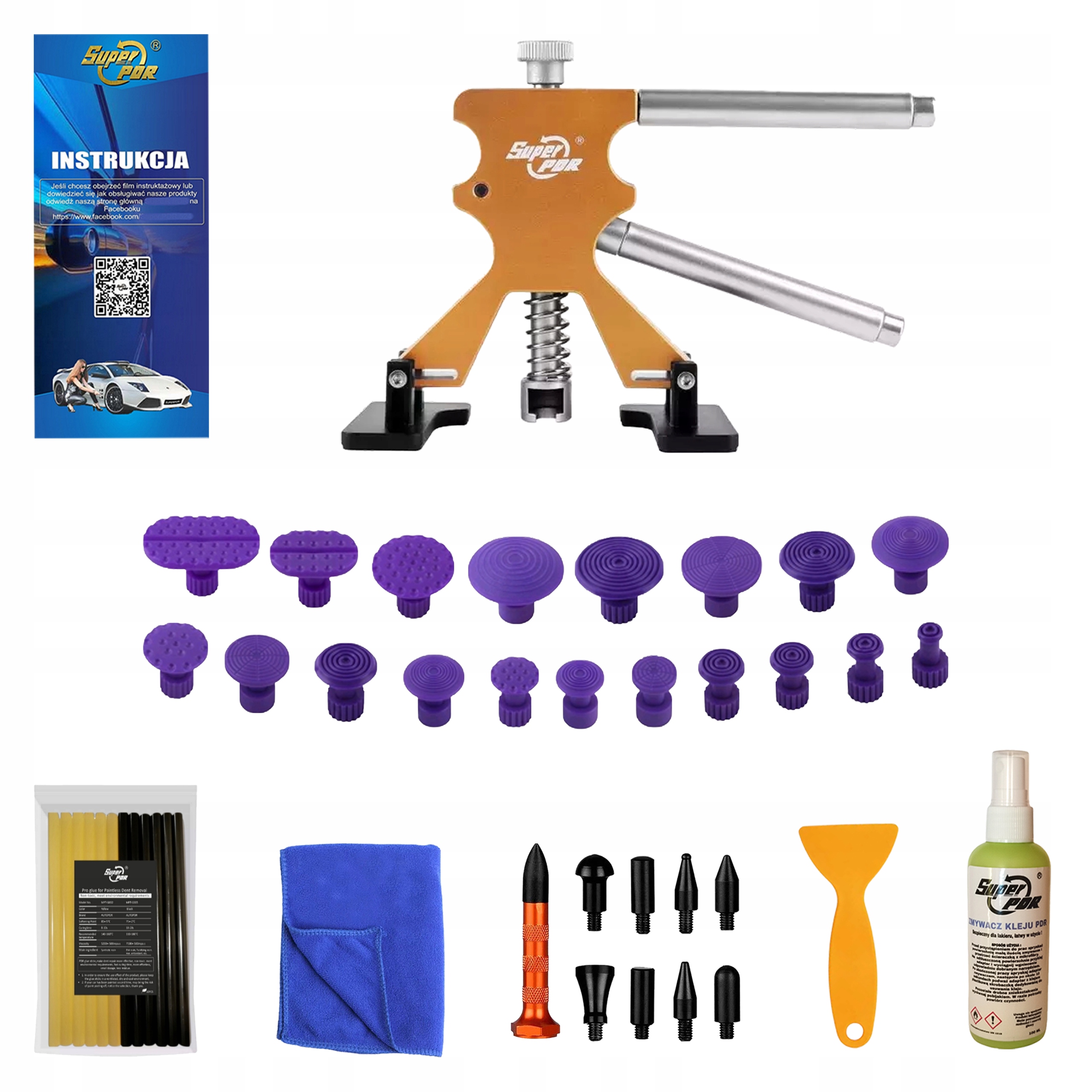 Sada pro vytahování promáčklin Nástroj Pdr Nástroje pro odstraňování promáčklin