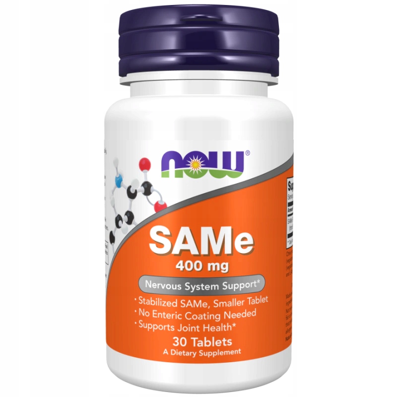 Now Foods SAMe (S-adenozylo L-metionina) 400 mg 30 tabletek