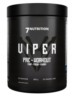 7 Nutrition Viper Pre-Workout 360g ice mango-lime Silná Předtréninková Sada