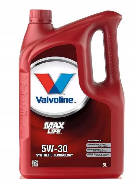 Olej Valvoline Maxlife C3 5W30 5L Sn/cf VW502.00/505.00 BMWLL-04 Dexos2
