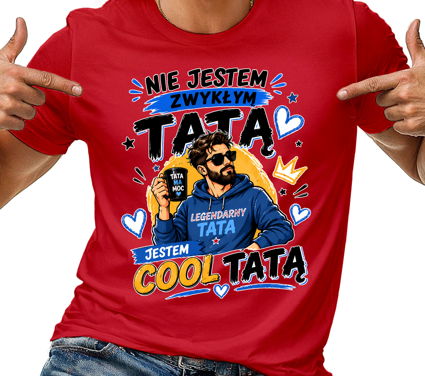 Tričko Tričko Pánské Legendární Cool Táta Na Den Otce XL