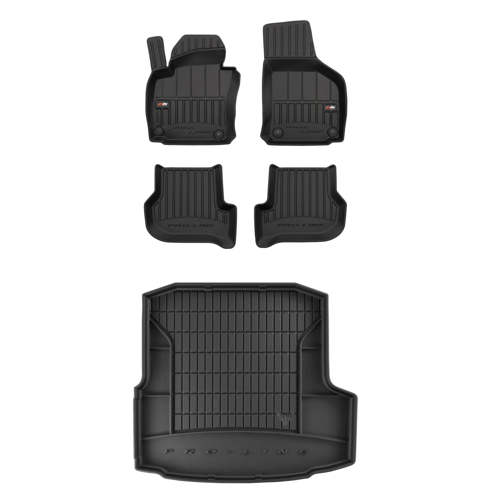 Sada gumových kobercov a rohoží pre Škoda Octavia II 2004-2013