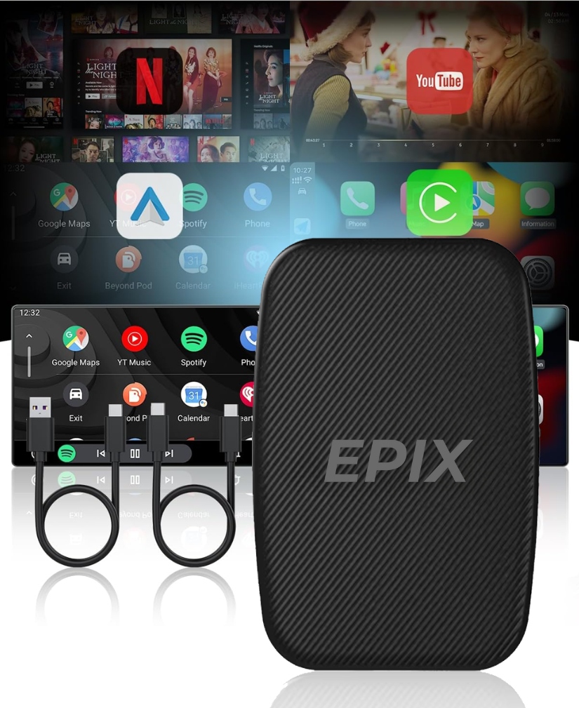 Bezdrátový Apple Carplay Android Auto Netflix Youtube Adaptér Smart Usb