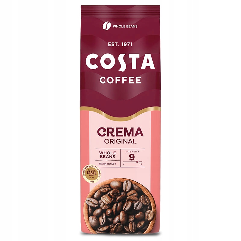 Kawa ziarnista Costa Coffee Crema Original 1kg intensywna i aromatyczna