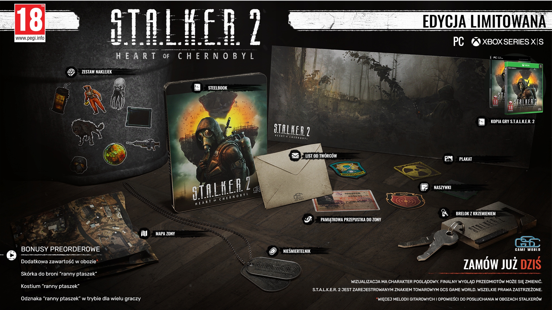 S.T.A.L.K.E.R. 2 SERCE CZARNOBYLA LIMITOWANA XSX Tytuł S.T.A.L.K.E.R. 2: Serce Czarnobyla Edycja Limitowana